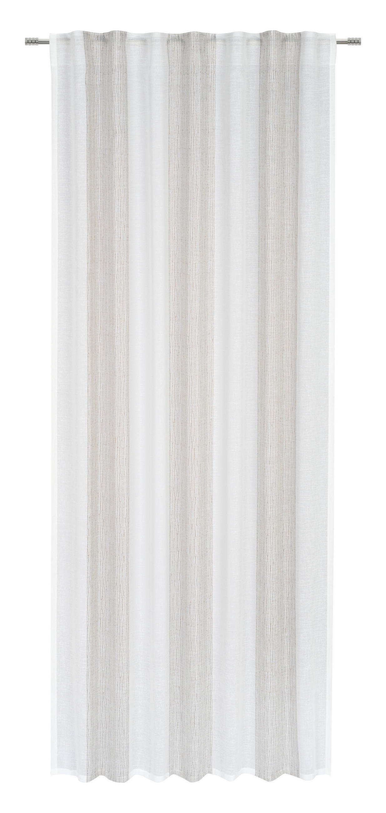 HOTOVÝ ZÁVES, polopriehľadné, 140/245 cm - hnedá, Natur, textil (140/245cm) - Esposa