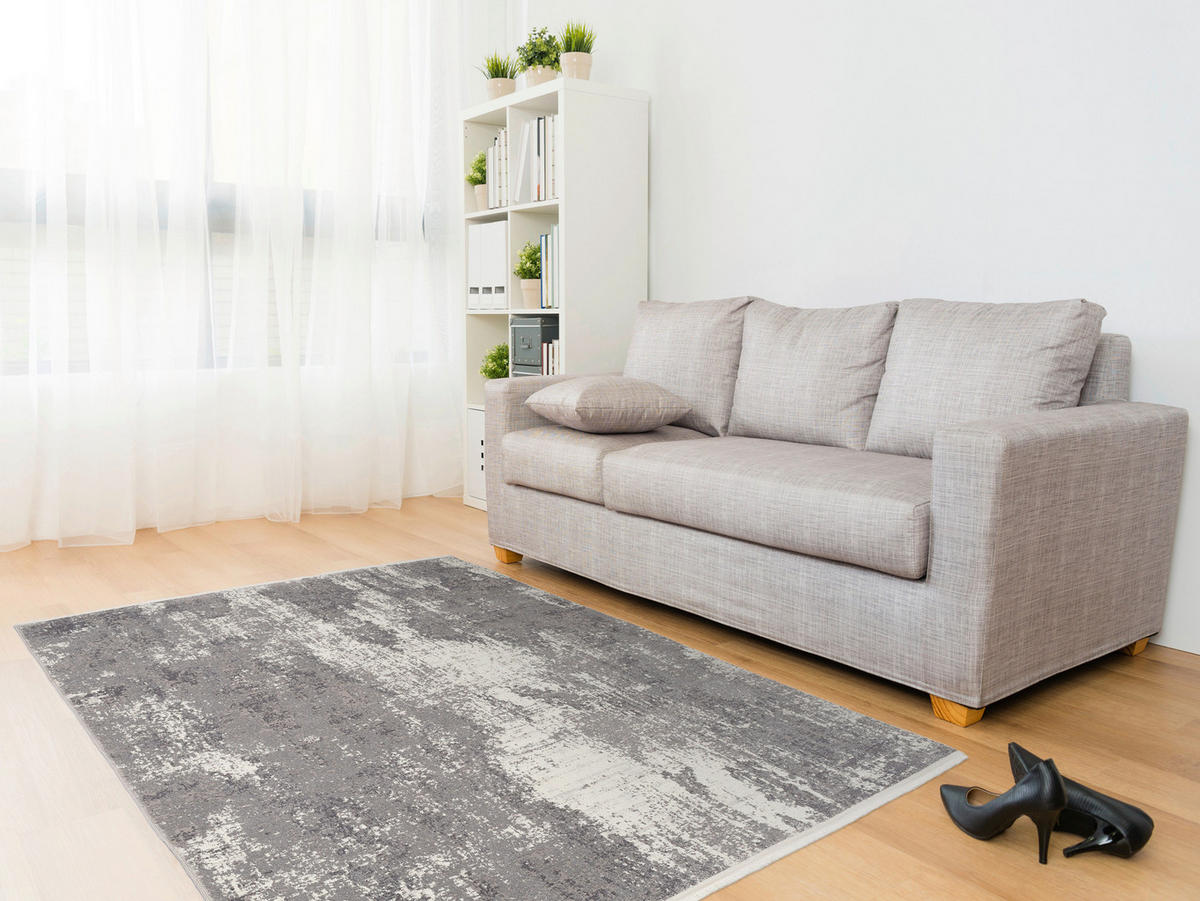 WEBTEPPICH 120/170 cm Limoges Grau  - Grau, Design, Textil (120/170cm) - Novel