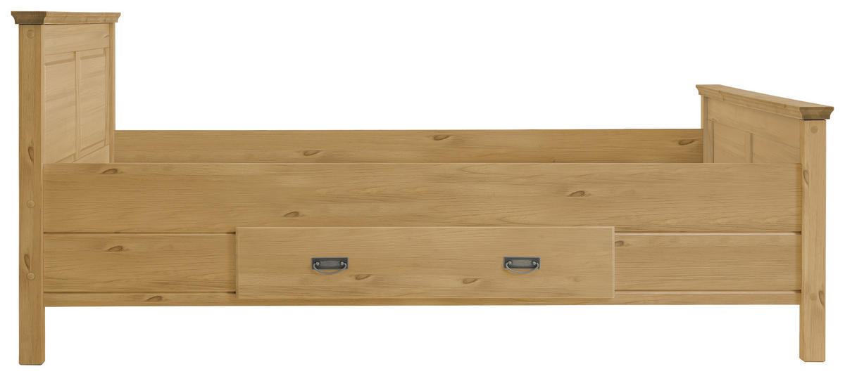 BETT 180/200 cm  in Laugenfarbig  - Laugenfarbig, ROMANTIK / LANDHAUS, Holz (180/200cm) - Boxxx