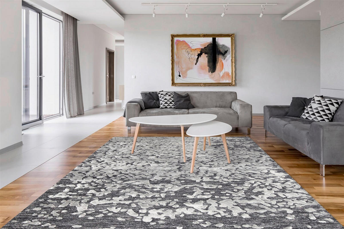 FLATVÄVD MATTA 120/180 cm Damast  - brun/naturfärgad, Basics, textil (120/180cm) - Kayoom