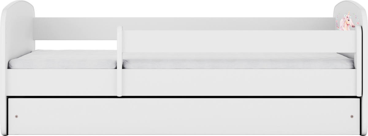 KINDER-/JUNIORBETT - Birkefarben/Weiß, MODERN, Holz/Holzwerkstoff (80/160cm) - MID.YOU