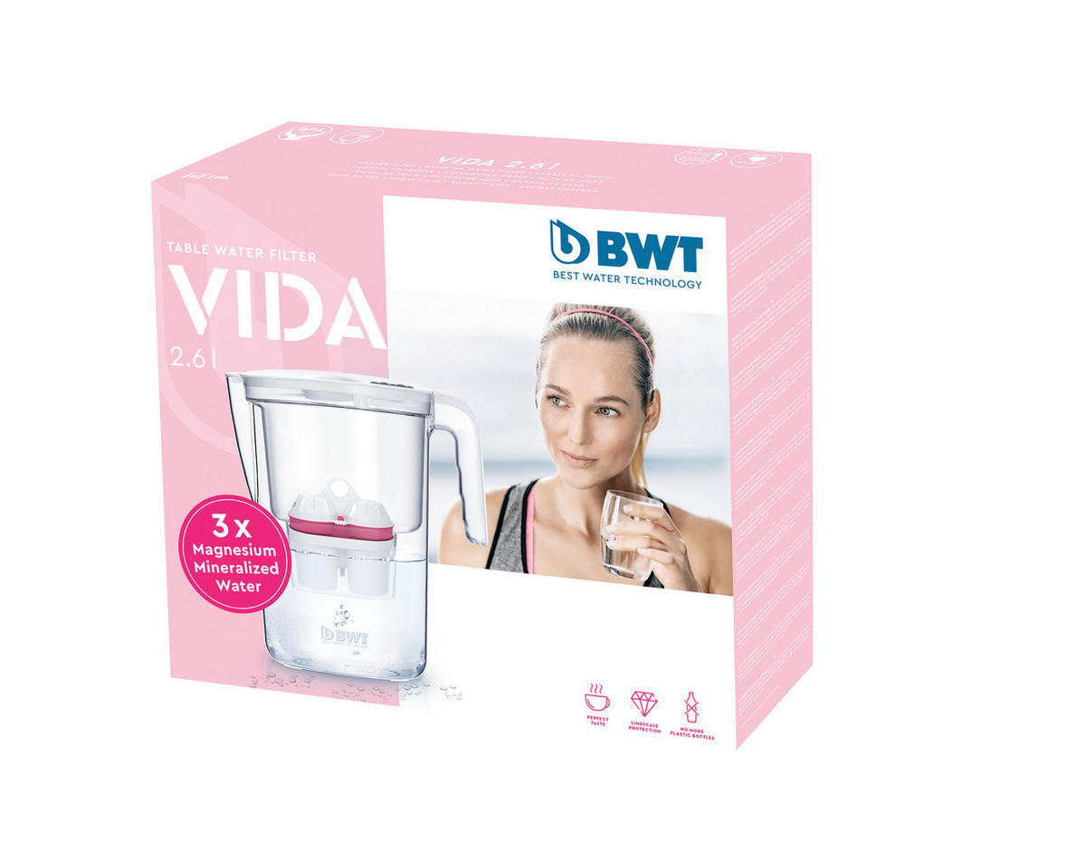 TISCHWASSERFILTER 815485 Weiß, Transparent  - Transparent/Weiß, Basics, Kunststoff (11,3/27,8/25,2cm) - BWT