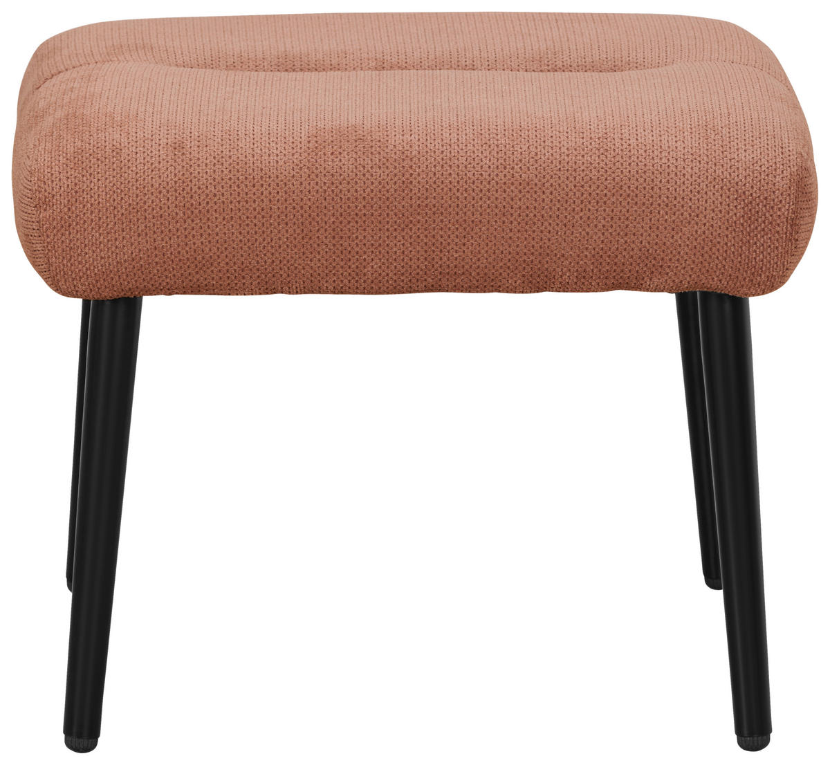 RELAXSESSELSET Samt    - Schwarz/Altrosa, Design, Textil/Metall (84/73/100cm) - Livetastic