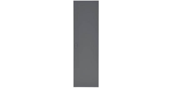 GARDEROBENSCHRANK 52/182/36 cm  - Alufarben/Grau, Design, Holzwerkstoff/Metall (52/182/36cm) - Dieter Knoll