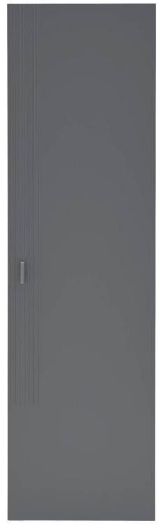 GARDEROBENSCHRANK 52/182/36 cm  - Alufarben/Grau, Design, Holzwerkstoff/Metall (52/182/36cm) - Dieter Knoll