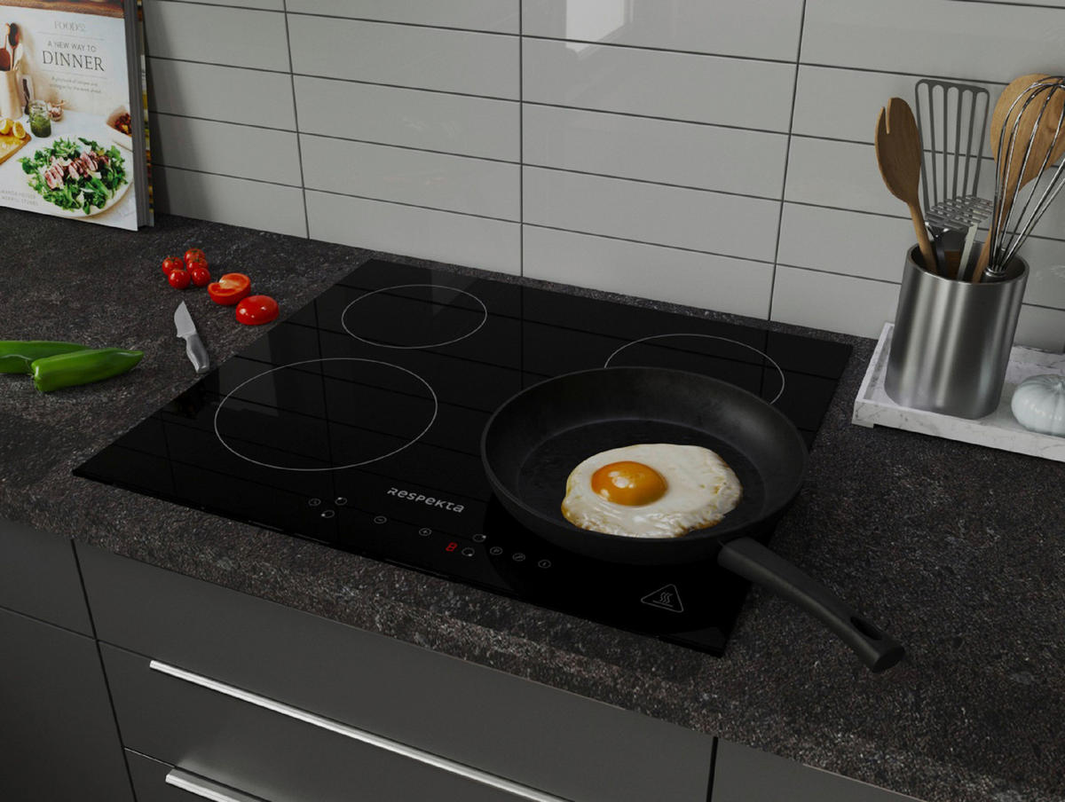 INDUKTIONSKOCHFELD KM4295I-28  - Schwarz, Trend, Glas (59/5,8/52cm) - Respekta