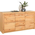 KOMMODE Indira Indira Buchefarben  163/88/44 cm  - Buchefarben/Alufarben, KONVENTIONELL, Holz/Kunststoff (163/88/44cm) - Cantus