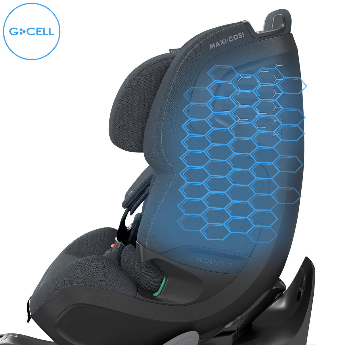 REBOARDER-KINDERSITZ Pearl XL Slide Pro  - Graphitfarben, Basics, Kunststoff/Textil (44/76,5/77,3cm) - Maxi-Cosi