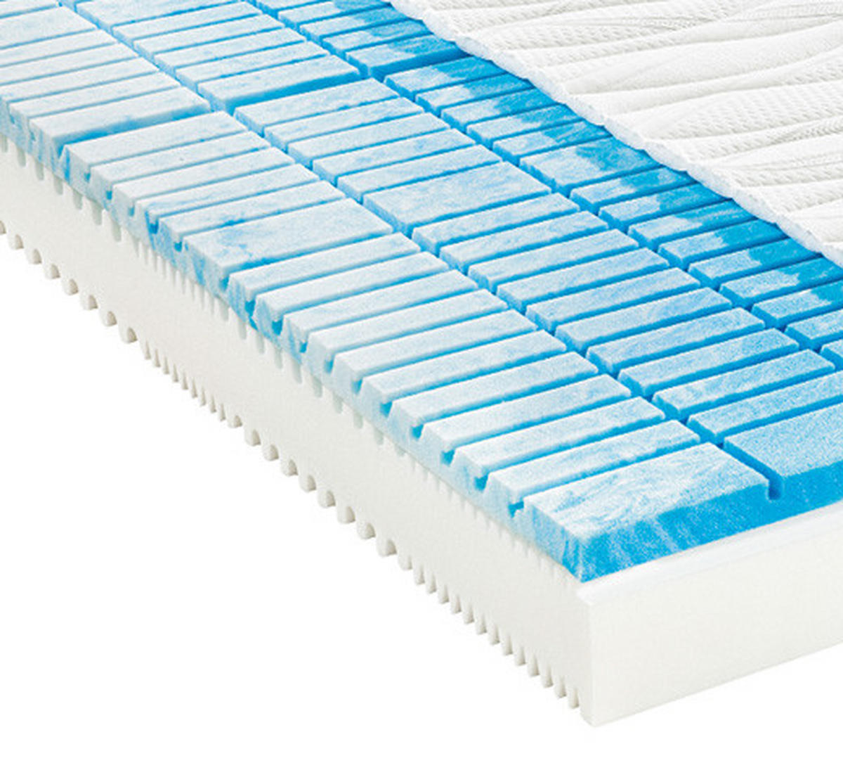 KOMFORTSCHAUMMATRATZE 90/200 cm Höhe ca. 20 cm  - Weiss, Basics, Textil (90/200cm) - Valnatura