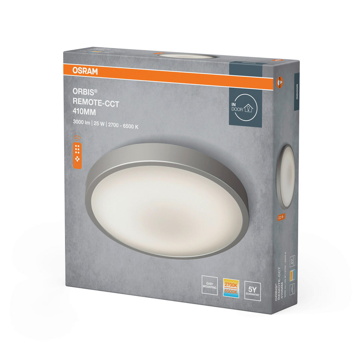 LED-DECKENLEUCHTE 41/8 cm   - Weiß, Basics, Kunststoff/Metall (41/8cm) - Osram