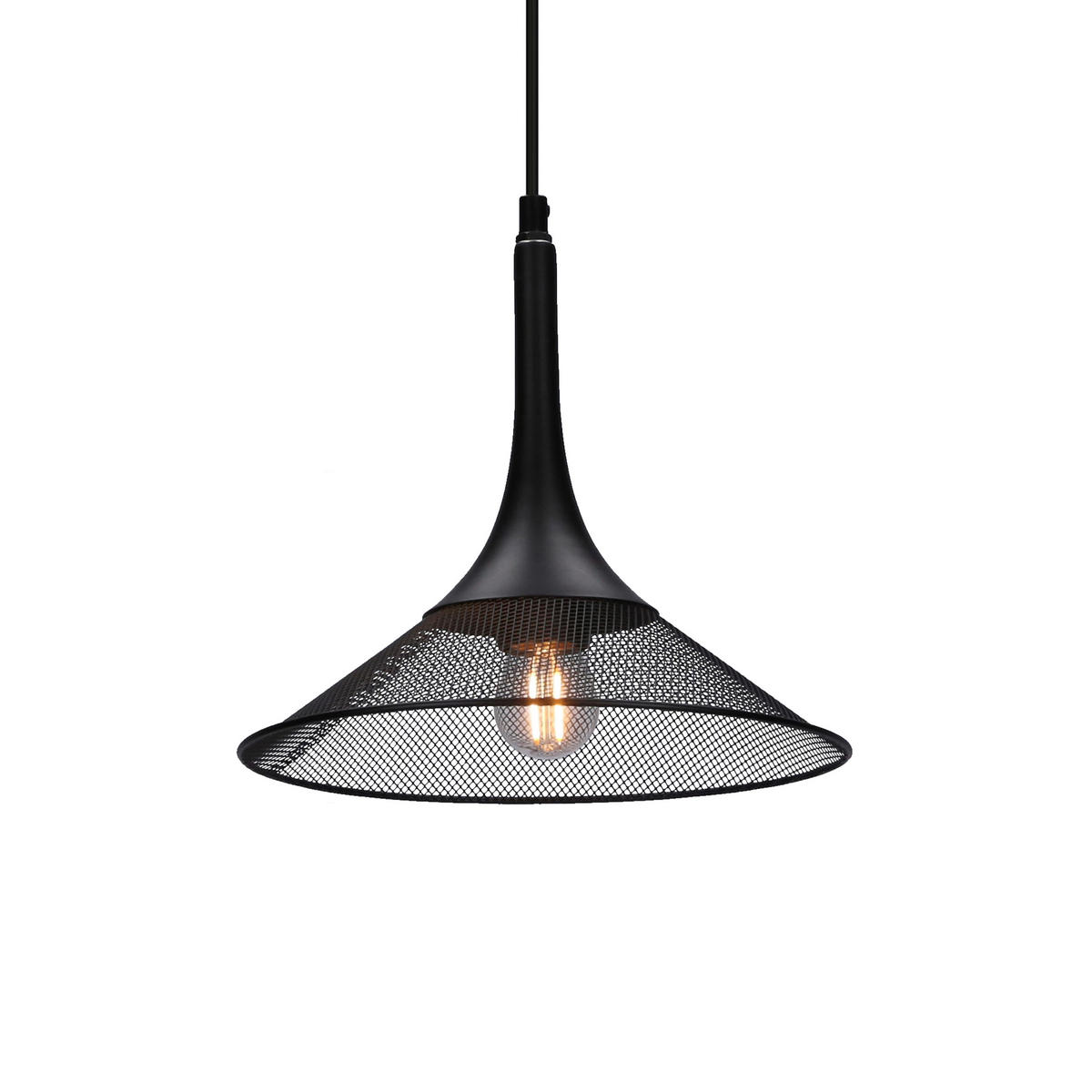 PENDELLAMPA Kiruna 25/25/110 cm  - svart, Design, metall (25/25/110cm)