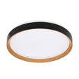 LED-DECKENLEUCHTE 48/8 cm   - Schwarz/Sonoma Eiche, Basics, Kunststoff/Metall (48/8cm) - Novel