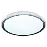 DECKENLEUCHTE  40/6 cm    - Transparent/Schwarz, Trend, Kunststoff/Metall (40/6cm) - Novel