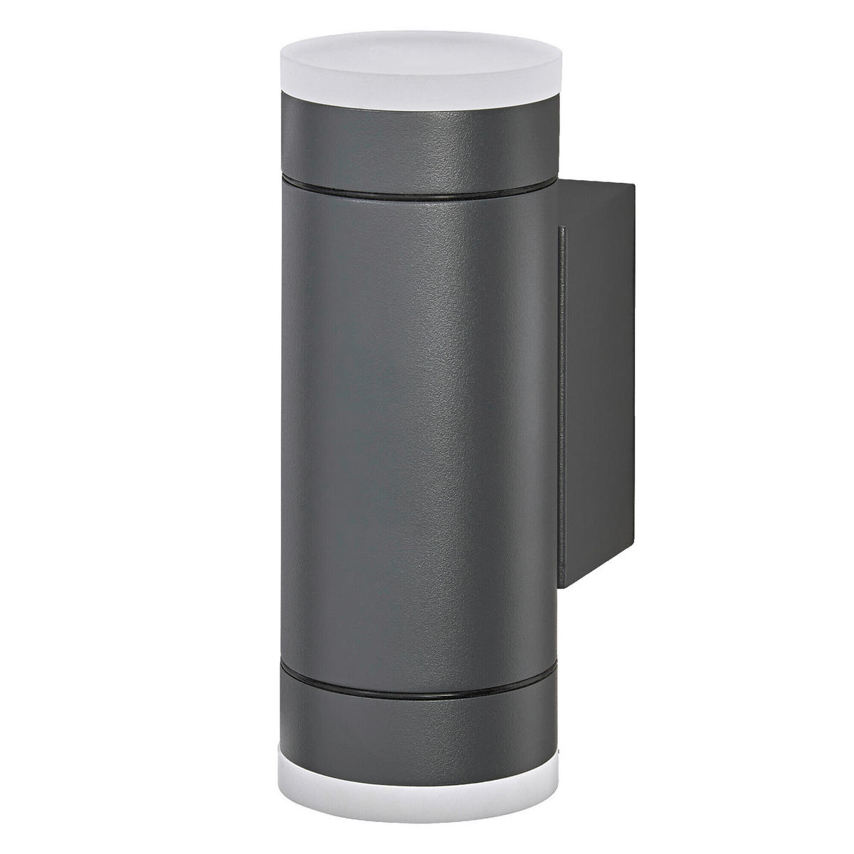 AUßENLEUCHTE 6,5/10/17,6 cm   - Dunkelgrau, Basics, Kunststoff/Metall (6,5/10/17,6cm) - Osram