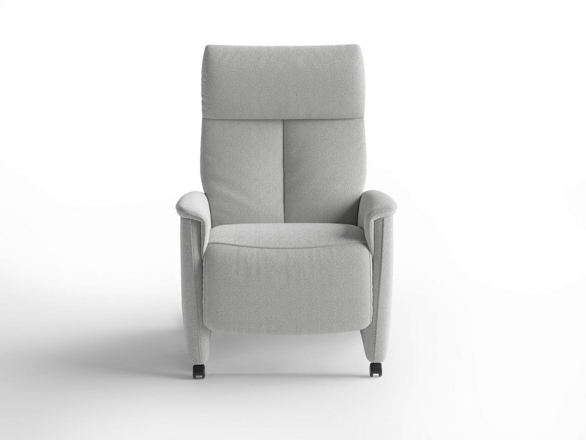 RELAXSESSEL Textil Silberfarben  - Silberfarben/Schwarz, Basics, Kunststoff/Textil (76/110/84cm) - Sit & More