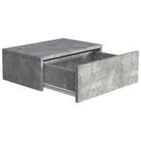 SÄNGBORD i grå  - grå, Modern, trämaterial (45/15/30cm) - MID.YOU