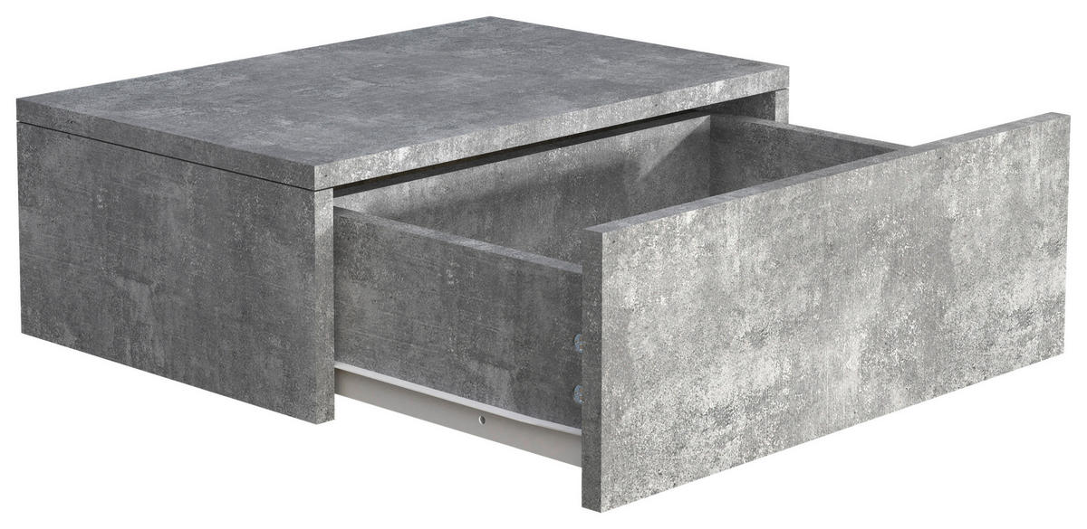 SÄNGBORD i grå  - grå, Modern, trämaterial (45/15/30cm) - MID.YOU