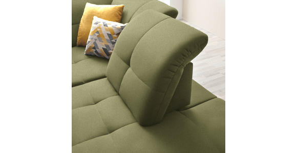 ECKSOFA  in Chenille Olivgrün  310/240 cm  - Schwarz/Olivgrün, Design, Textil/Metall (310/240cm) - Xora