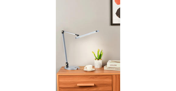 LED-SCHREIBTISCHLEUCHTE - Chromfarben/Anthrazit, Basics, Kunststoff/Metall (76cm) - Novel