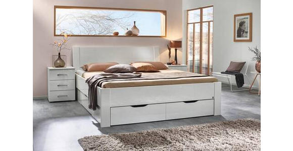 STAURAUMBETT 180/200 cm  in Weiß  - Weiß, Design, Holzwerkstoff (180/200cm) - Xora