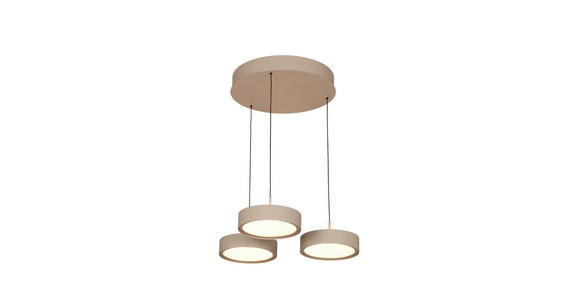 LED-HÄNGELEUCHTE Bellevue 46.5/180 cm - Sandfarben, Design, Metall (46.5/180cm) - Dieter Knoll