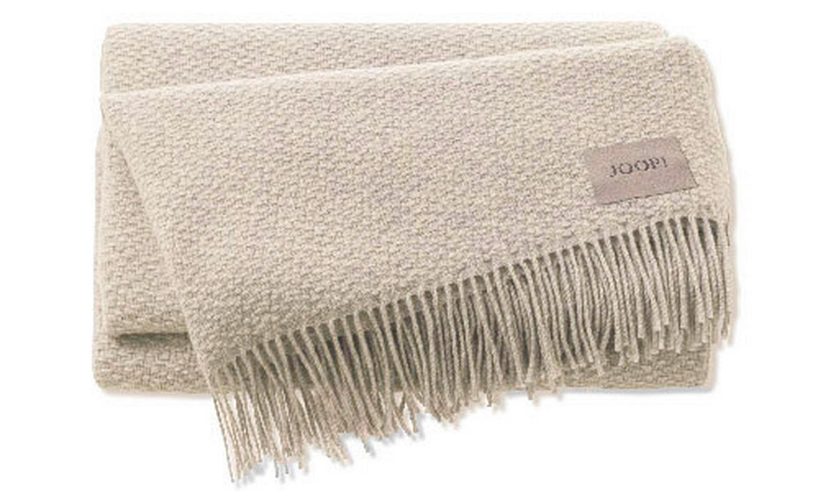 DECKE 130/190 cm  - Hellbraun, Basics, Textil (130/190cm) - Joop!