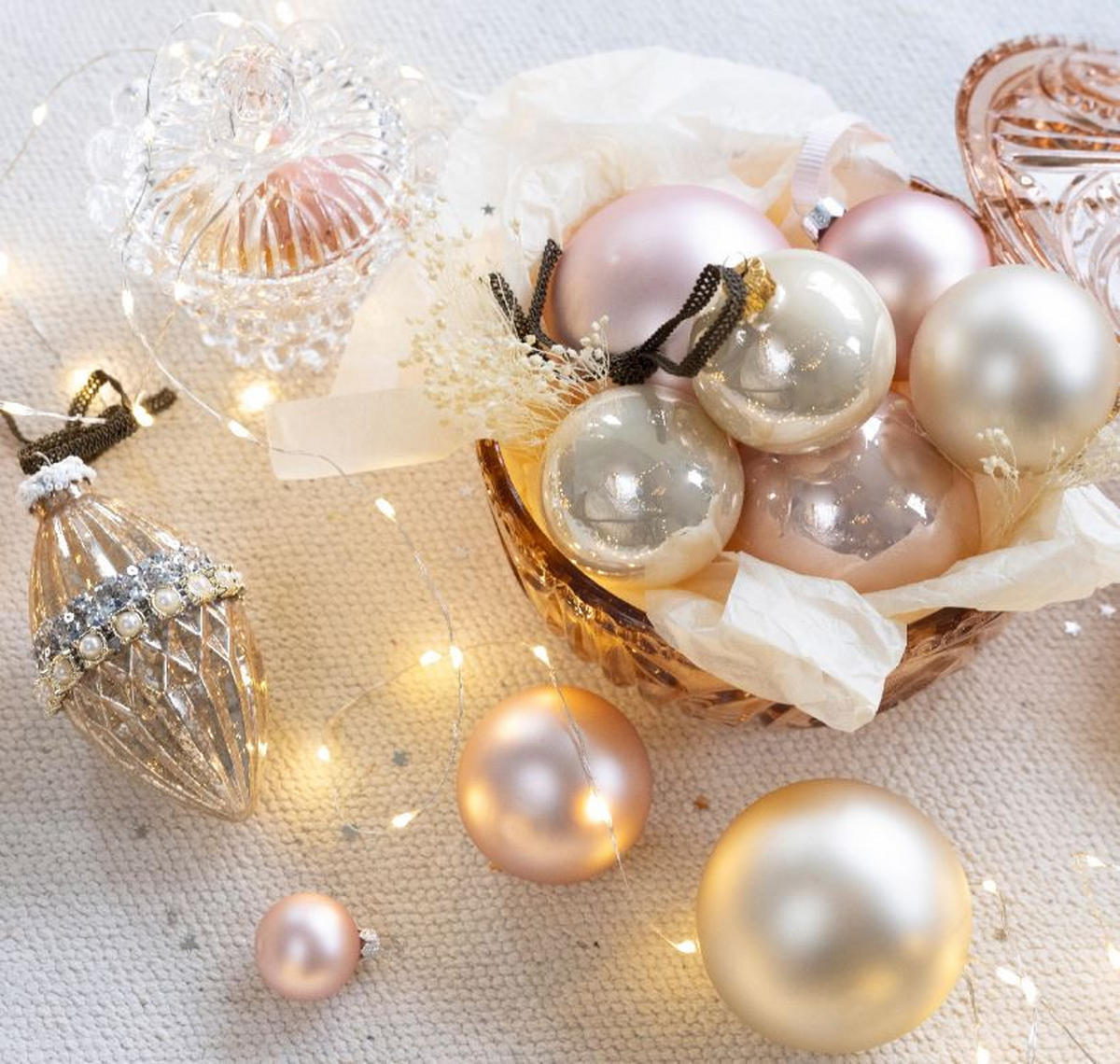 CHRISTBAUMKUGEL-SET 3,5 cm 16-teilig  - Perlmutt, LIFESTYLE, Glas (3,5cm)