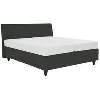 BOXSPRINGBETT 180/200 cm  in Anthrazit  - Anthrazit/Schwarz, Design, Holzwerkstoff/Kunststoff (180/200cm) - RUF Betten