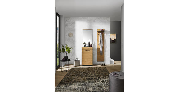 SCHUHSCHRANK 60/103/37 cm - Eichefarben/Anthrazit, Design, Holz/Holzwerkstoff (60/103/37cm) - Dieter Knoll
