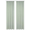 FERTIGVORHANG  halbtransparent   140/160 cm 2 Stück  - Salbeigrün, Basics, Textil (140/160cm)