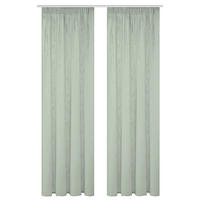 FERTIGVORHANG  halbtransparent   140/160 cm 2 Stück  - Salbeigrün, Basics, Textil (140/160cm)