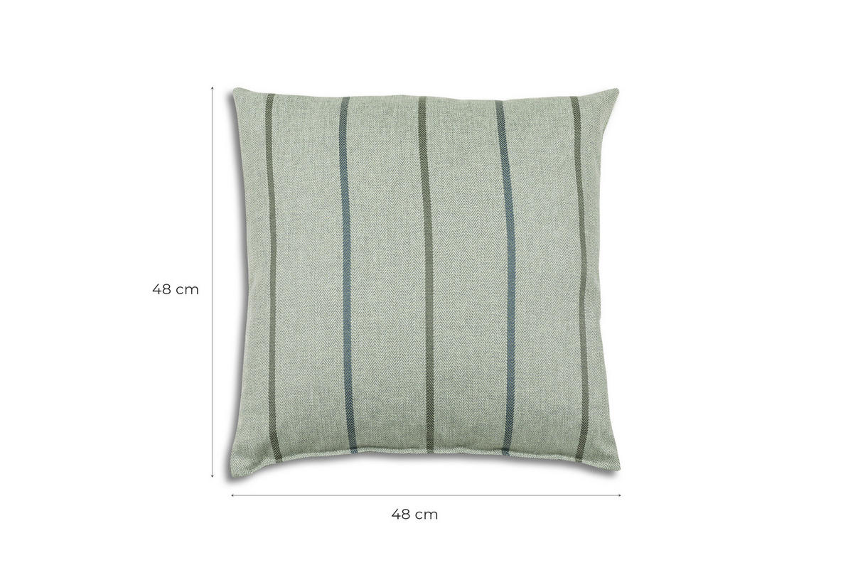 GARTENSITZKISSENSET Streifen  - Hellgrün, Basics, Textil (48/48cm)