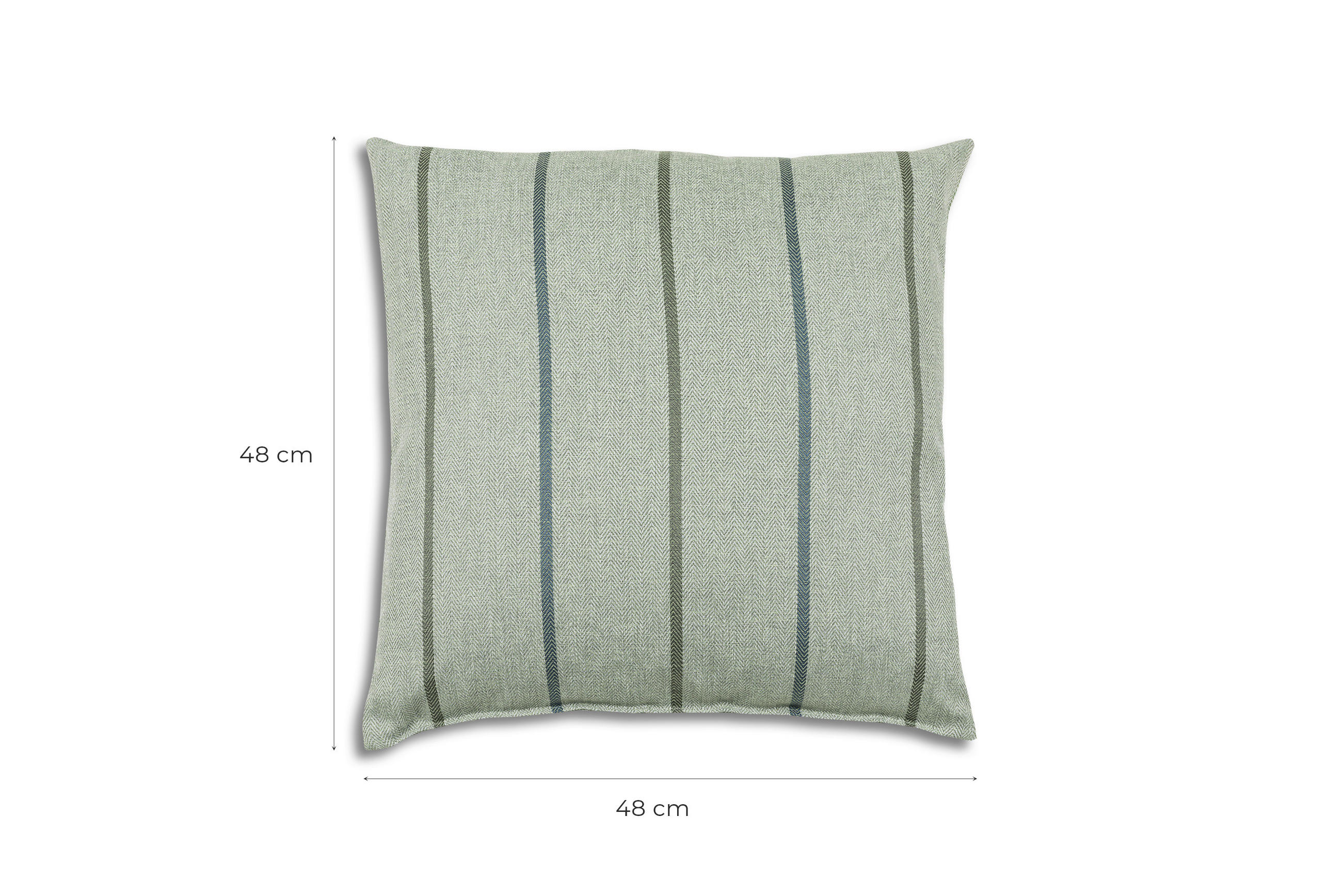 Thumbnail - Gartensitzkissenset, Hellgrün, Textil, 2-teilig, Streifen, Füllung: Polyester, Hohlfaser, 48x48 cm, Oeko-Tex® Standard 1...