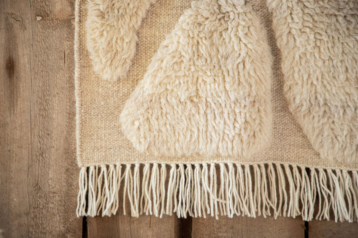 VÄGGMATTA    - cremefärgad, Basics, textil (62/3/50cm) - P & B