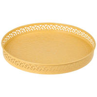 SERVIERTABLETT 31/3,75 cm    - Gelb, Trend, Metall (31/3,75cm) - Ambia Home