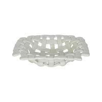 DEKOSCHALE - Weiß, Design, Keramik (16/16/3cm) - Ambia Home