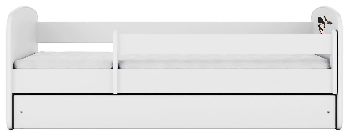 KINDER-/JUNIORBETT 80/160 cm  in Weiß  - Birkefarben/Weiß, MODERN, Holz/Holzwerkstoff (80/160cm) - MID.YOU