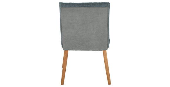 STUHL Webstoff, Mikrofaser Dunkelgrau Eiche vollmassiv  - Eichefarben/Dunkelgrau, Design, Holz/Textil (49/86/67cm) - Linea Natura