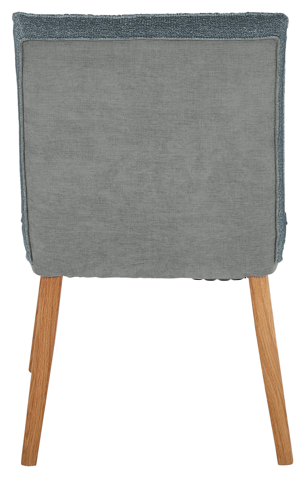 STUHL  in Webstoff, Mikrofaser  - Dunkelgrau/Eichefarben, Design, Holz/Textil (49/86/67cm) - Linea Natura