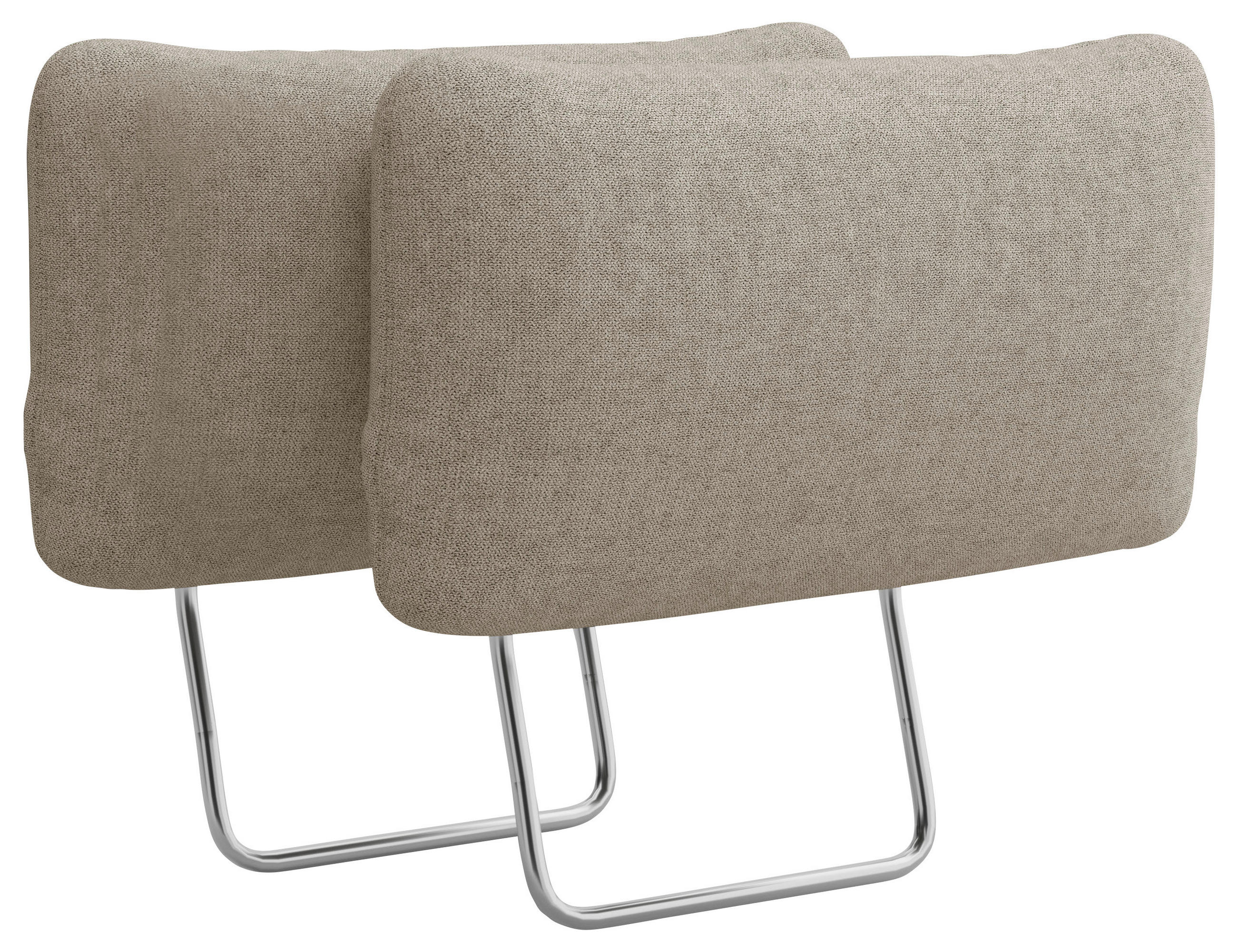 KOPFSTÜTZE - Taupe, KONVENTIONELL, Textil (50/25/12cm) - Sit & More