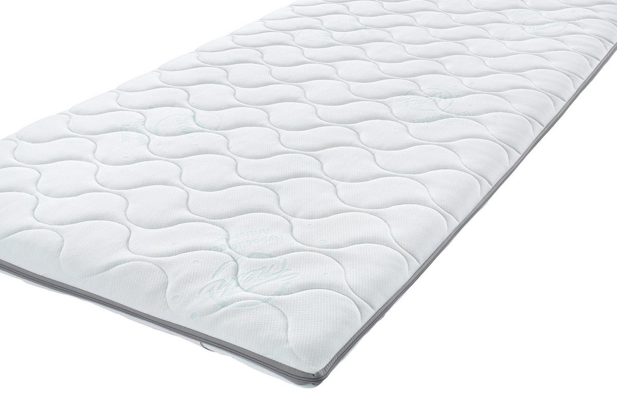 VRCHNÍ MATRACE, 90/200 cm - bílá, Basics, textil (90/200cm) - Sleeptex