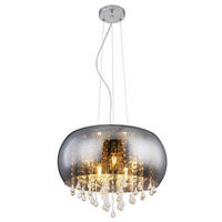 HÄNGELEUCHTE 44/120 cm    - Klar/Chromfarben, Basics, Glas/Metall (44/120cm) - Globo