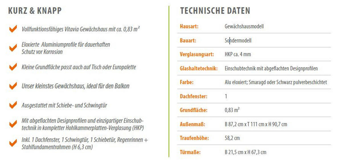 GEWÄCHSHAUS 87,2/91/111 cm  - Smaragdgrün, Basics, Kunststoff/Metall (87,2/91/111cm)