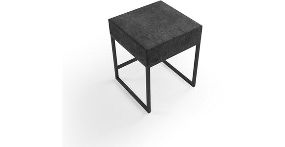 NACHTSCHRANK 45/55/45 cm - Anthrazit/Schwarz, Design, Textil/Metall (45/55/45cm) - Esposa