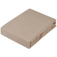 TOPPER-SPANNLEINTUCH 140/220 cm  - Taupe, KONVENTIONELL, Textil (140/220cm) - Novel