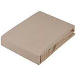 TOPPER-SPANNLEINTUCH 140/220 cm  - Taupe, KONVENTIONELL, Textil (140/220cm) - Novel