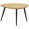 COUCHTISCHSET Akazie vollmassiv 74/68/45 cm Freiform Schwarz, Akaziefarben  - Schwarz/Akaziefarben, Design, Holz/Metall (74/68/45cm) - Carryhome