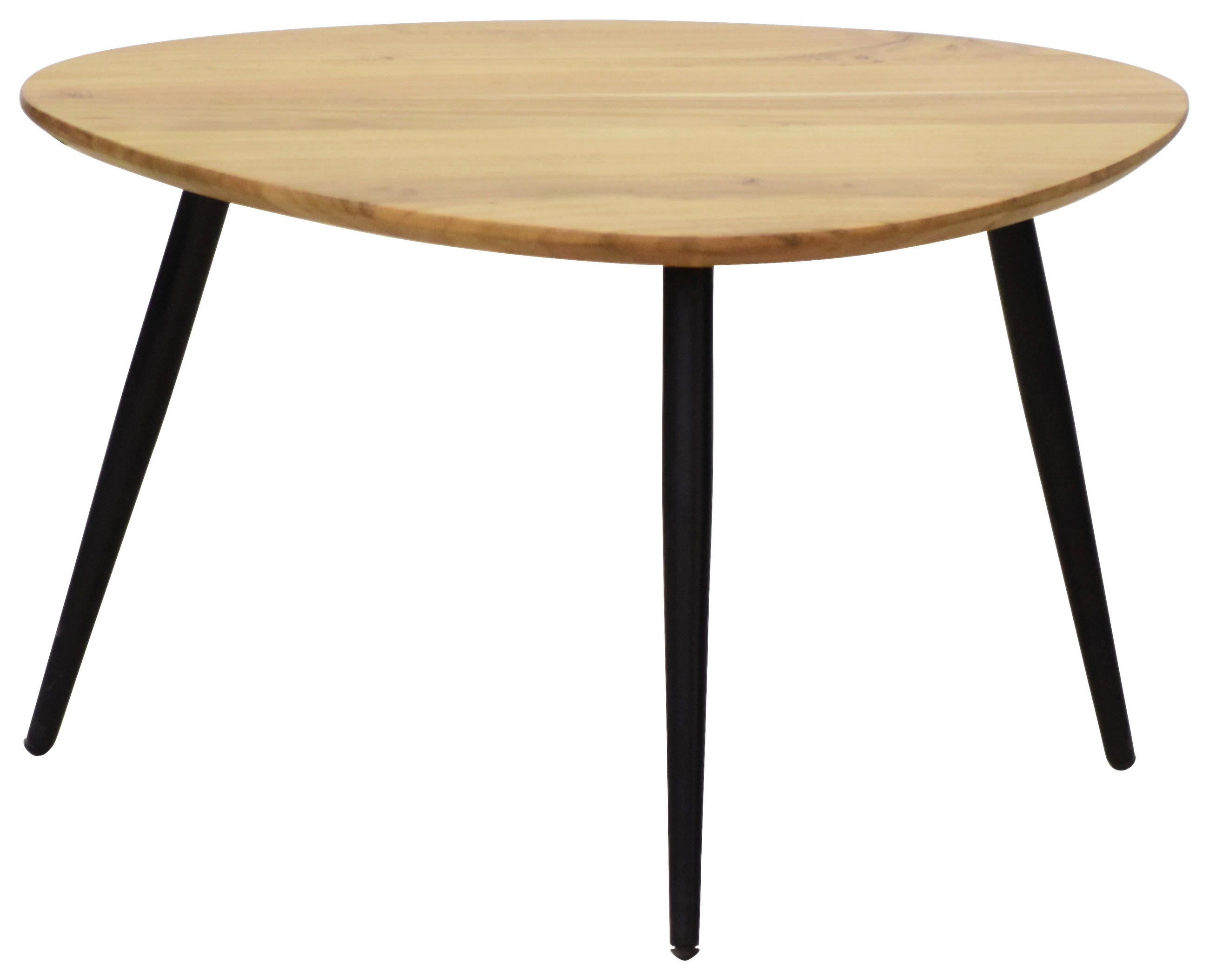SADA KONFERENČNÍCH STOLKŮ, černá, barvy akácie, dřevo, kov, 74/68/45 cm - černá/barvy akácie, Design, kov/dřevo (74/68/45cm) - Carryhome