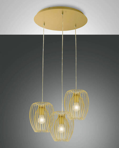 PENDELLEUCHTE Camp 50/200 cm   - Design, Metall (50/200cm) - Fabas Luce