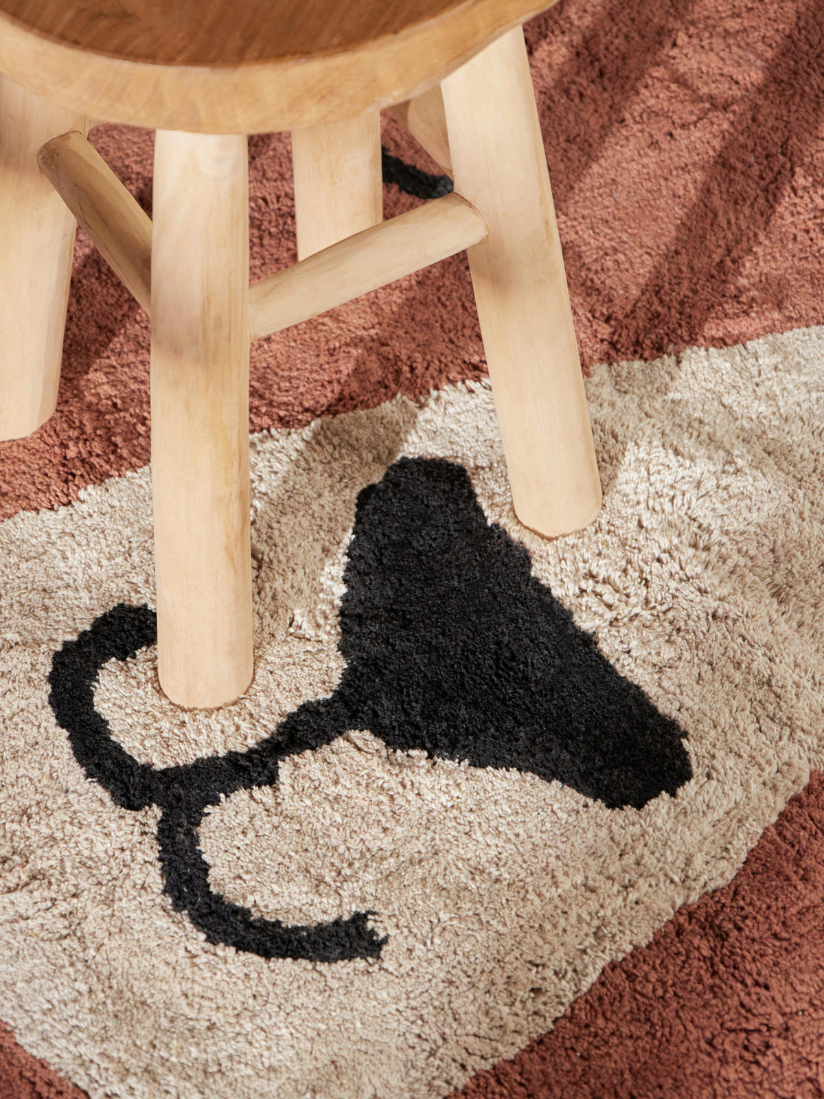 KINDERTEPPICH 101/120 cm Snuggle Benni Bär  - Braun, Basics, Kunststoff/Textil (101/120cm) - Hanse Home